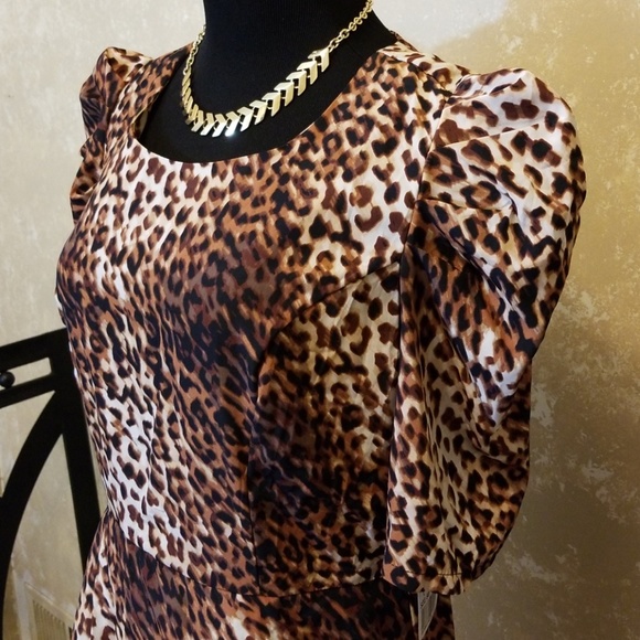 FOREVER 21 ANIMAL PRINT DRESS SZ L♡ - Picture 5 of 5